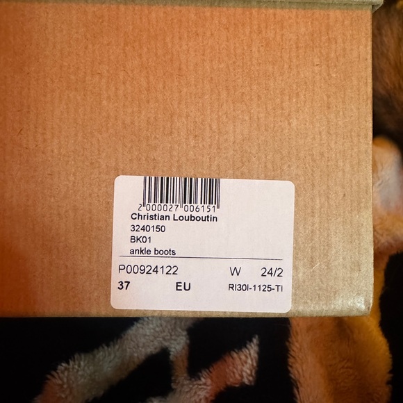 Christian Louboutin Black Ankle Boots with Red Sole - Picture 9 of 9